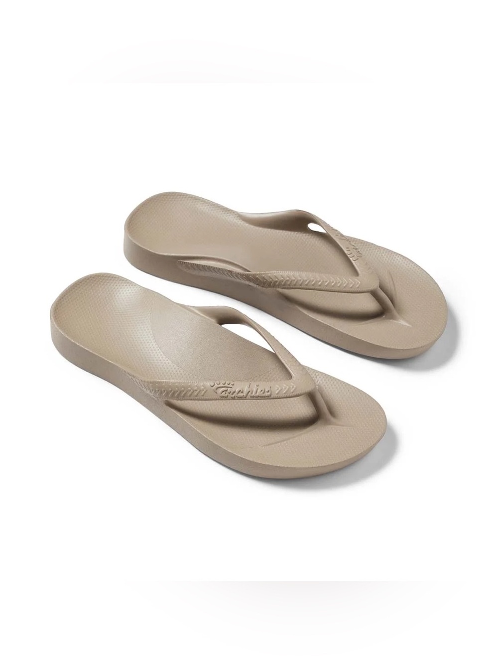 Archies Arch Support Flip Flops Taupe NWOT